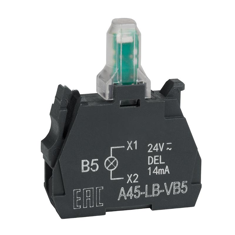 Световой блок OptiSignal D22 A45-LB-VB5 желтый 24VACDC ZBVB5 |332204| КЭАЗ — КЭАЗ (Курский электроаппаратный завод)
