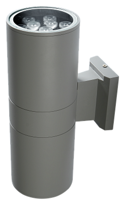 Светильник светодиодный архитектурный ДБУ PWL-26090/30D 2x5w 6500K GR IP65 фасадный | .1018601B | JAZZWAY — Jazzway