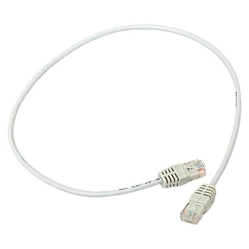 Патч-корд TERACOM Cat.5E (1Гбит/с) неэкранированный UTP оболочка PVC серый (0,5м) | TRC-5EUTP-PVC-05M-GY | EKF — EKF