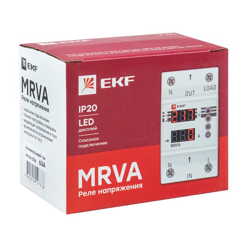 Реле напряжения и тока с дисплеем MRVA 63A EKF PROxima | MRVA-63A | EKF — миниатюра 2