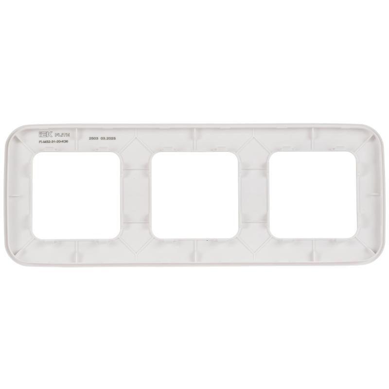 FLITE Artistic Рамка 3-ая РУ-3-А-ФлЖ жемчуг | FI-M32-31-20-K36 | IEK — миниатюра 3