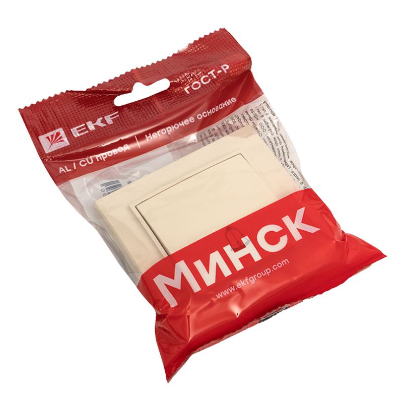 Минск Кнопка звонка  СП, 10А, бежевый EKF|ERV10-027-20|EKF — миниатюра 7