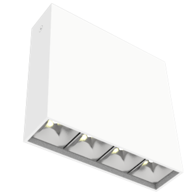Светодиодный светильник DL-Box Reflect Multi 1x4 накладной 10 Вт 4000 К 150х40х150 мм RAL9003 белый муар DALI | V1-R0-00253-20D55-2001040 | VARTON — VARTON