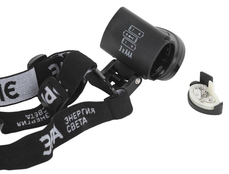 Фонарь налобный 1хLED COB 3хААА GB-601 3 режима | Б0027818 | ЭРА — миниатюра 3