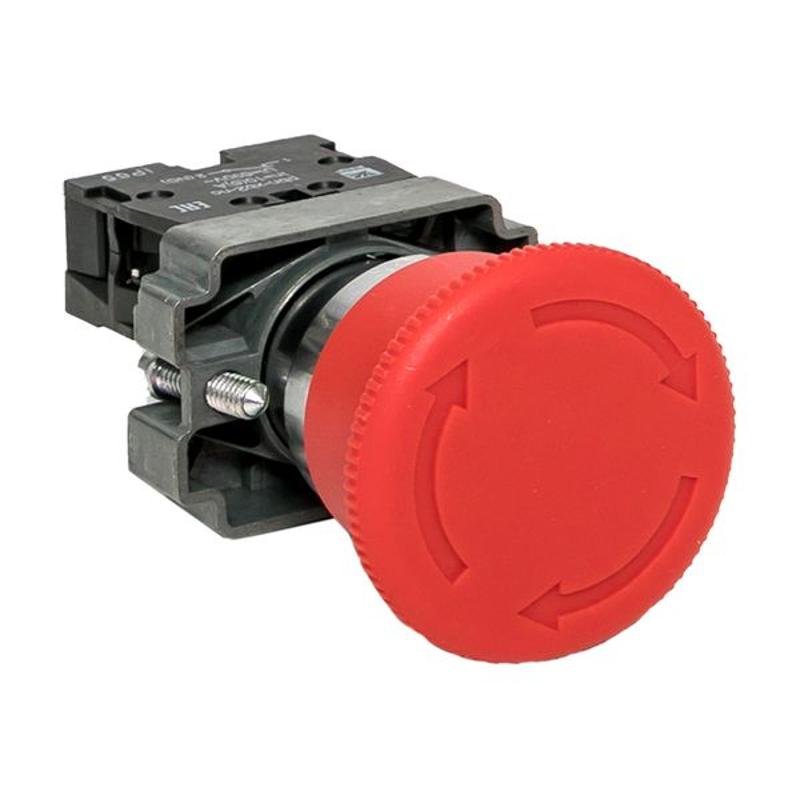 Кнопка BS542 поворотная красная грибок NC IP65 PROxima | xb2-bs542-65 | EKF — EKF