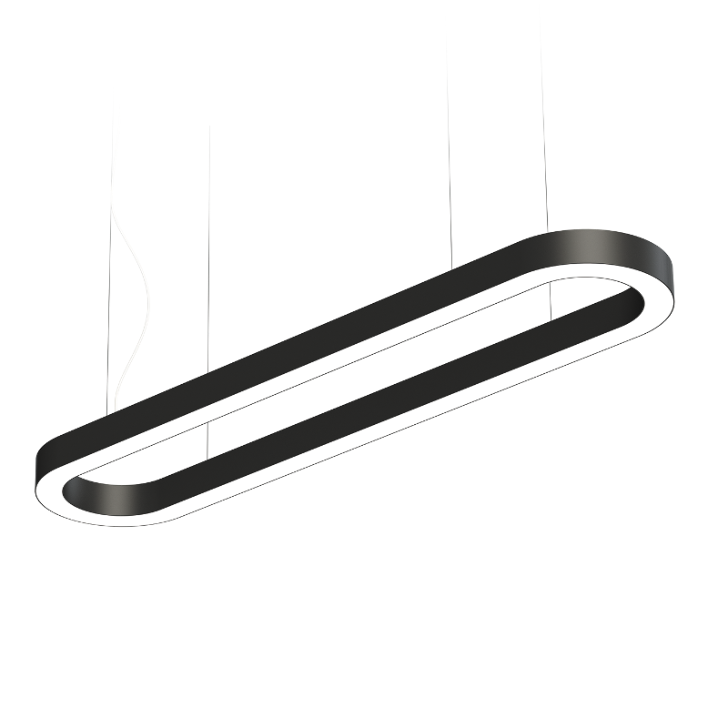 Светильник светодиодный OVAL FLD/P (1500x250x60) 840 BK | 1877000100 | Световые Технологии — Световые Технологии