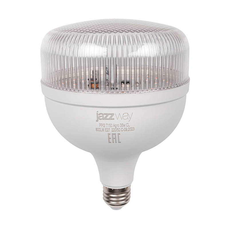 Лампа светодиодная PPG T150 Agro 36w CL E27  (для растений) | .5050389 | Jazzway — миниатюра 3