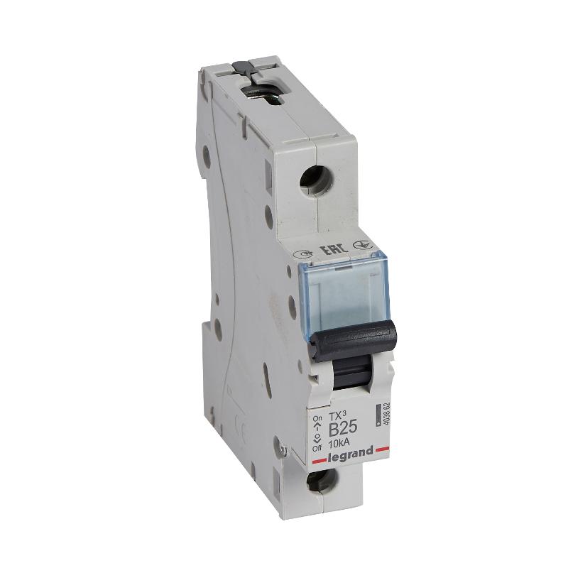 Выключатель автоматический  однополюсный TX3 6000 25А B 10кА | 403862 | Legrand — Legrand