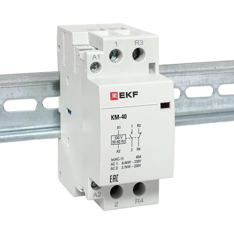 Контактор модульный КМ 40А NО+NC (2 мод.) EKF PROxima | km-2-40-11 | EKF — миниатюра 4
