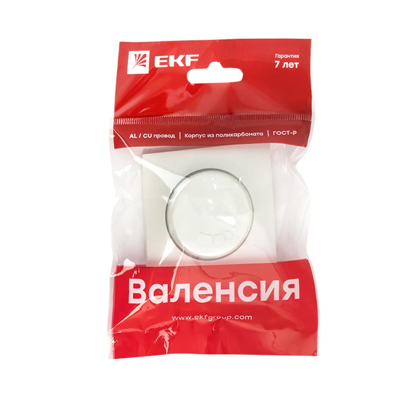 Валенсия лицевая панель светорегулятора 600W 220В жемчуг EKF PROxima |  ESD06-L-101-50 |  EKF — миниатюра 3