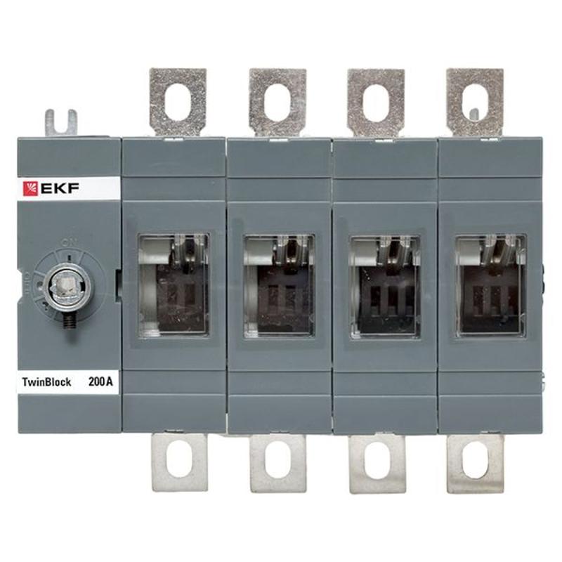 Рубильник 200A 4P без рукоятки управления TwinBlock | tb-s-200-4p | EKF — миниатюра 12
