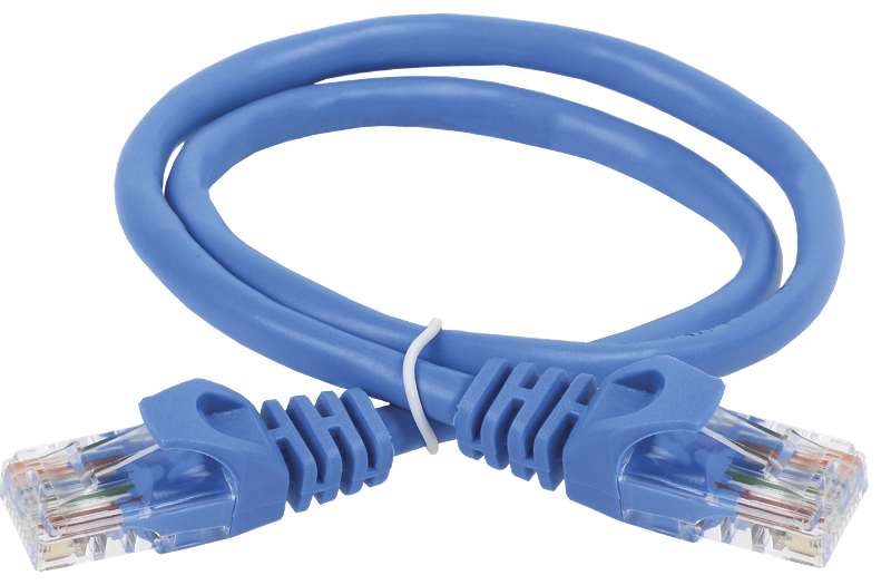 ITK Коммутационный шнур кат. 6 UTP PVC 0,5м синий | PC03-C6U-05M | ITK — миниатюра 2
