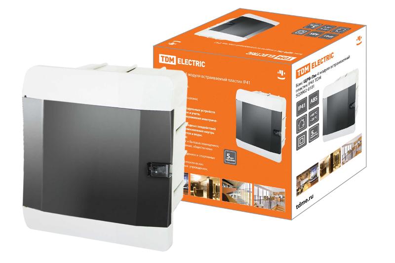 Бокс пластиковый встраиваемый ЩРВ-Пм-4 модуля IP41 | SQ0902-0101 | TDM — TDM ELECTRIC