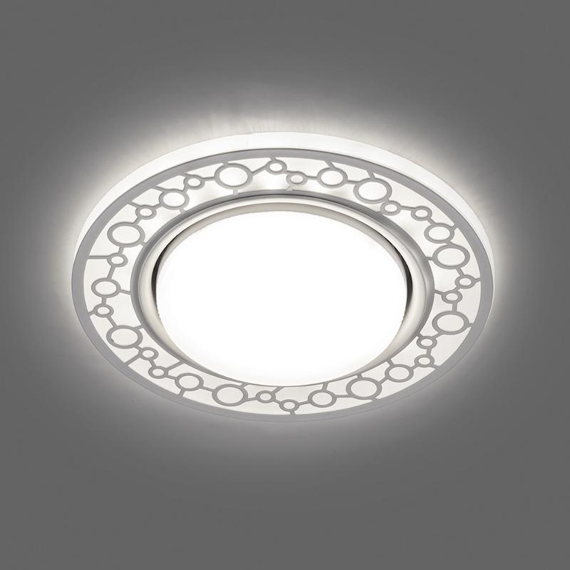 Светильник потолочный встраиваемый под лампу GX53 CD9902 20LED*2835 SMD 4000K, 15W GX53, без лампы, белый | 32938 | FERON — миниатюра 2