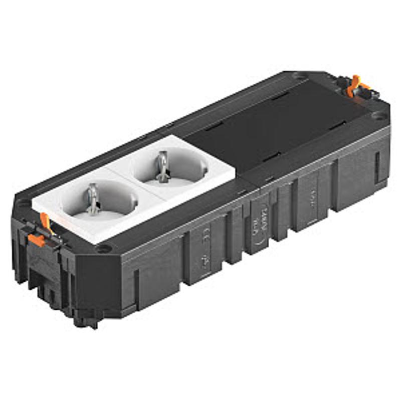 Коробка монтажная укомплектованная UT4 GST18i (2 розетки + 2 заглушки) | 7404674 | OBO Bettermann — миниатюра 2