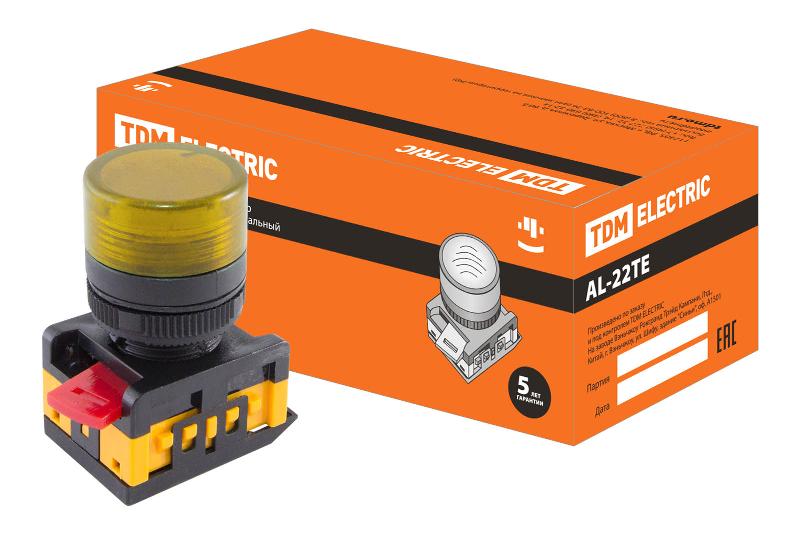 Лампа AL-22TE сигнальная d22мм желтый неон/230В цилиндр  | SQ0702-0038 | TDM — TDM ELECTRIC