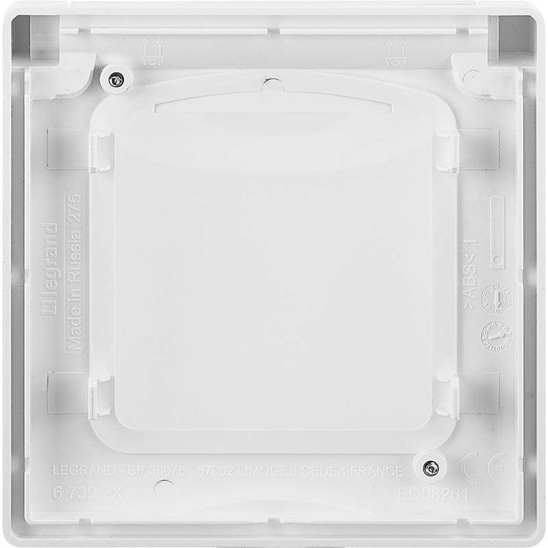 Inspiria Белый Рамка с защитной крышкой IP44 — миниатюра 4