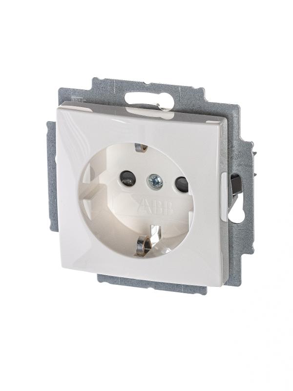 ABB Basic 55 Альп. белый Розетка с/з с защитными шторками | 2013-0-5278  | 2CKA002013A5278 | ABB — ABB
