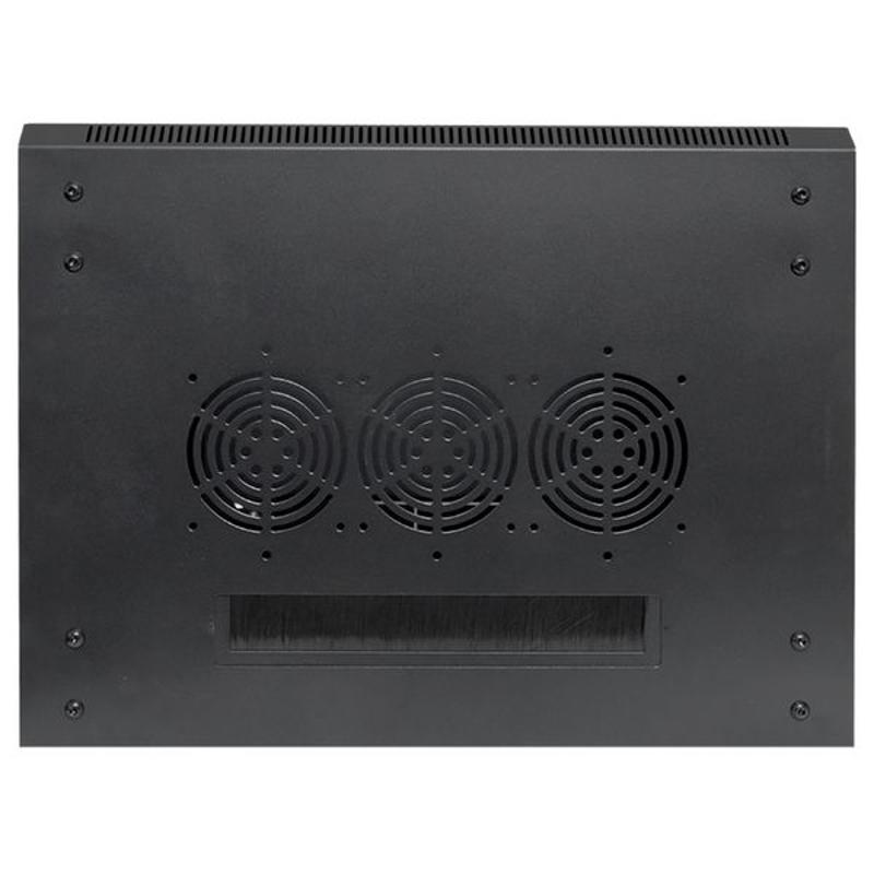 Шкаф настенный 19" TERACOM PRO 12U 600х450 мм дверь стеклянная с замком-ручкой чёрный | TRP-WLL-1264-40B | EKF — миниатюра 56