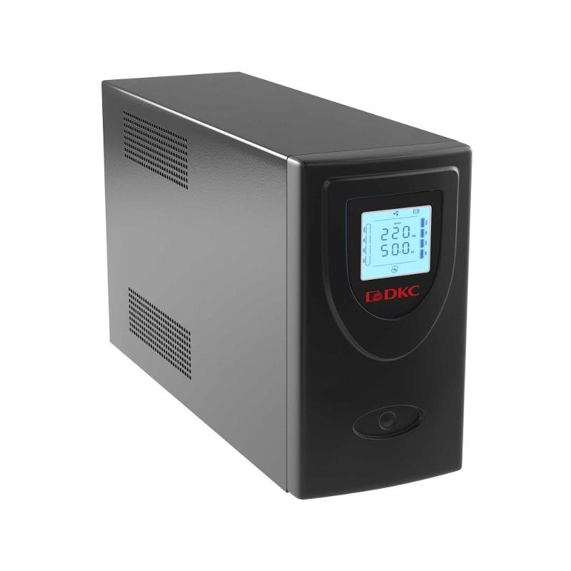 ИБП Info LCD, 2000 ВА, IEC (2), Schuko (2), USB + RJ45 | INFOLCD2000SI | DKC — миниатюра 2
