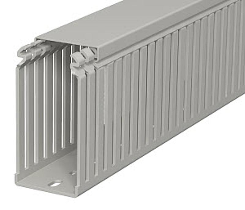 Кабель-канал перфорированный LKV 100x50x2000 мм ПВХ серый RAL7030 | 6178336 | OBO Bettermann — OBO Bettermann
