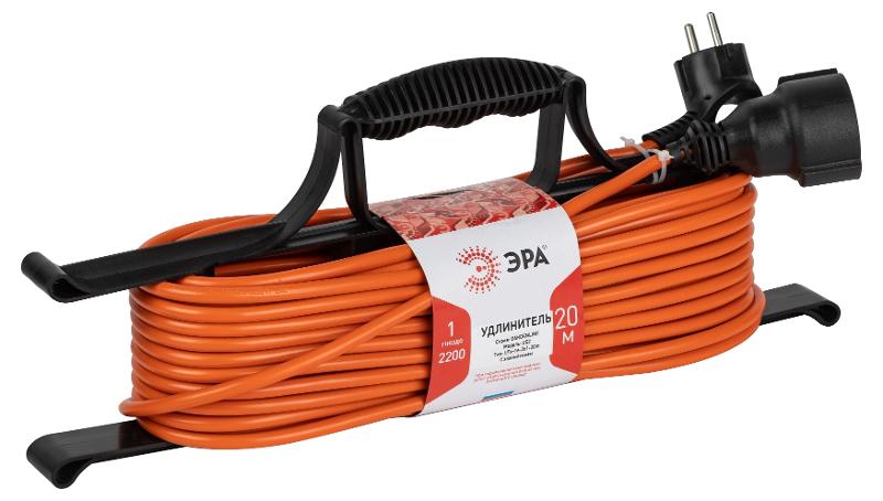 Удлинитель силовой UFx-1e-3x1-20m на рамке с заземлением 1 розетка 20м ПВС 3х1мм2 | Б0048666 | ЭРА — ЭРА (Энергия света)