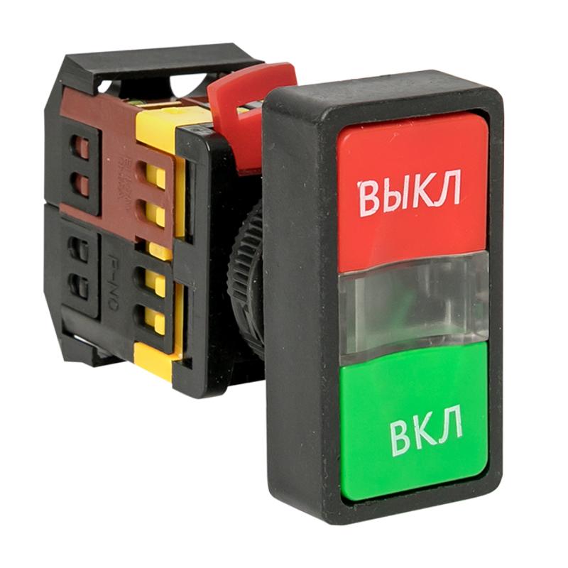 Кнопка AS-22N "Пуск-Стоп" прямоугольная 220В NO+NC EKF PROxima | pbn-as-rec | EKF — миниатюра 5