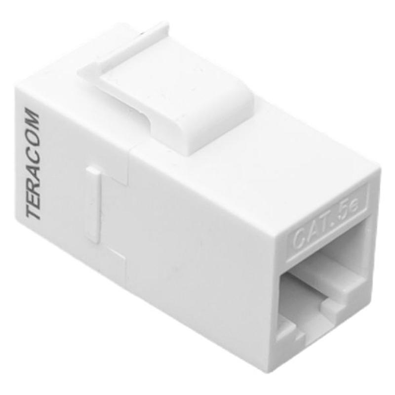 Адаптер проходной TERACOM Cat.5E неэкранированный RJ45-RJ45 тип Keystone белый | TRC-INLC-KSTN-5EUTP-WH | EKF — миниатюра 4