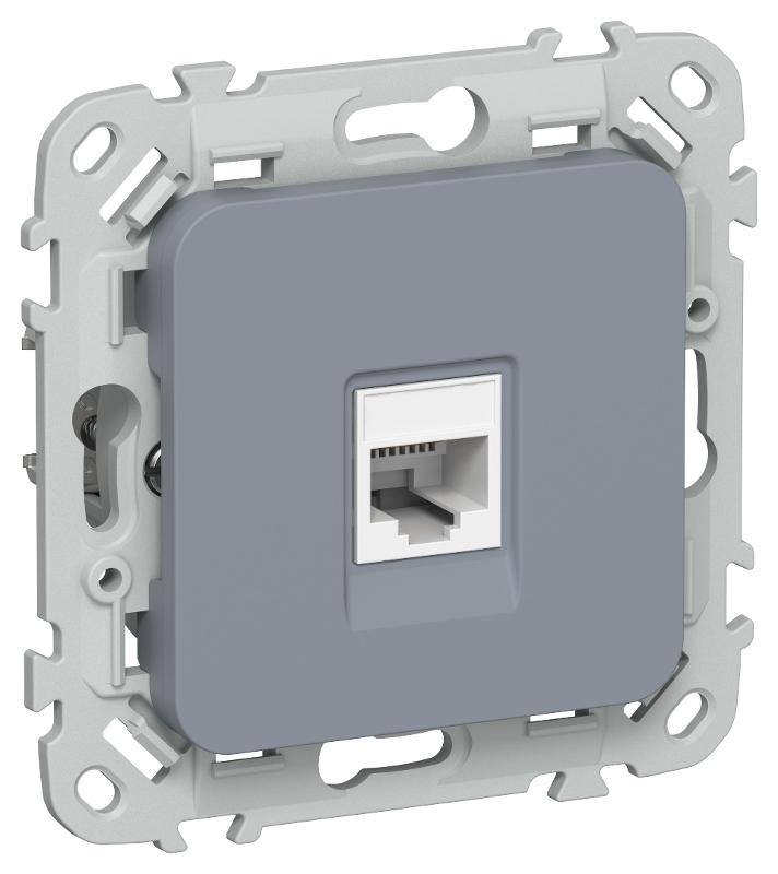 FLITE Розетка компьютерная RJ45 кат.6 UTP РК6-1-0-ФлМ маренго | FI-K12-2-K35 | IEK — IEK (ИЭК)