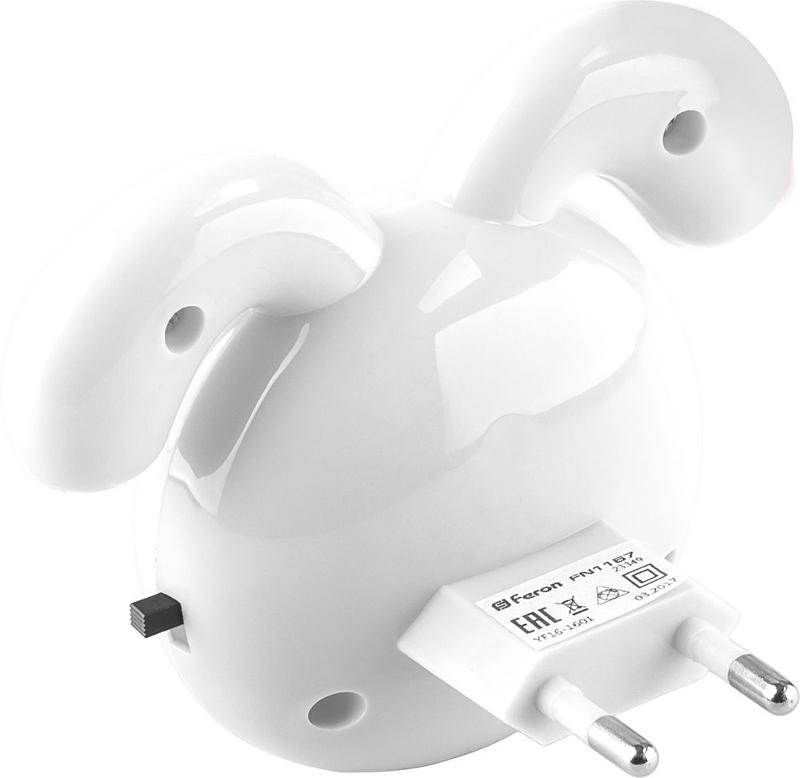 Светильник ночник FN1167 0.5W 220V, белый | 23348 | Feron — миниатюра 2