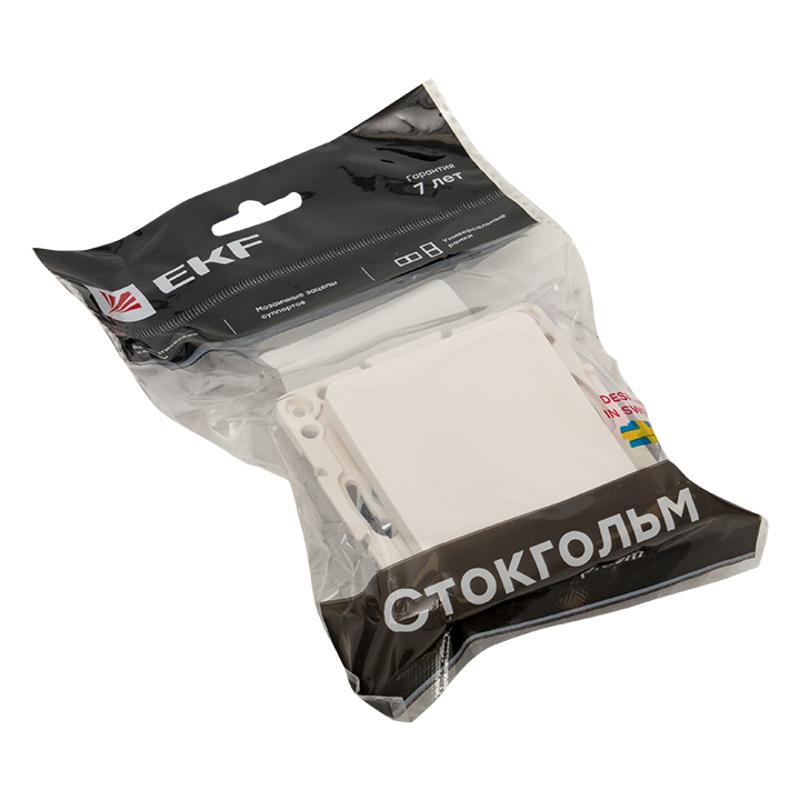 Стокгольм Механизм Выключателя 1-кл. 10А белый PROxima | EYV10-121-10 | EKF — миниатюра 4