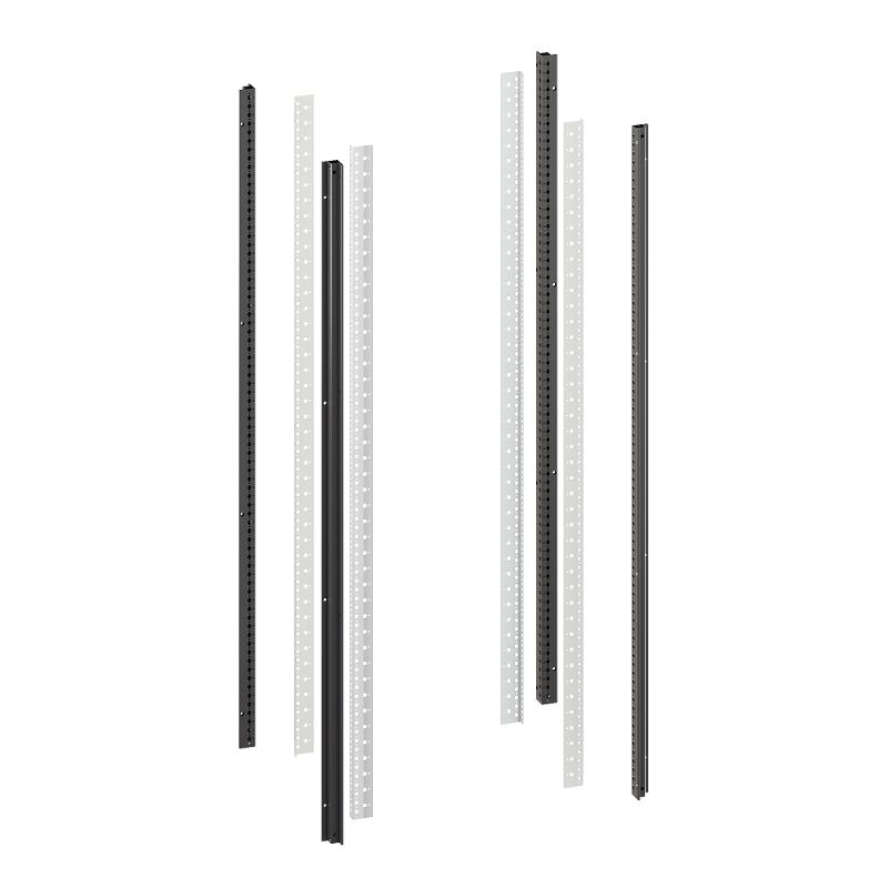 Стойки вертикальные комплект для 38U IT-CQE RAL9005 | RBITKMN38 | DKC — миниатюра 1