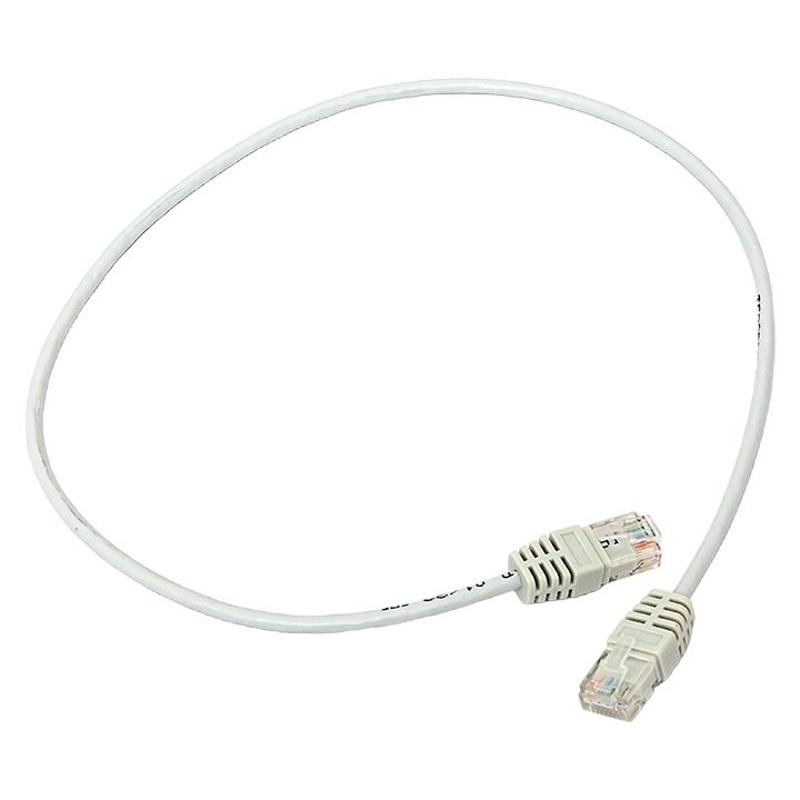 Патч-корд TERACOM Cat.5E (1Гбит/с) неэкранированный UTP оболочка PVC серый (0,5м) | TRC-5EUTP-PVC-05M-GY | EKF — EKF