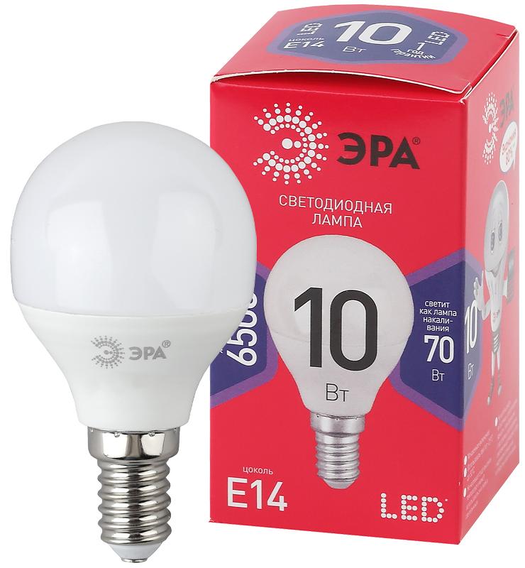 Лампа светодиодная ЭКО LED P45-10W-865-E14 R (диод, шар, 10Вт, хол, E14) | Б0045354 | ЭРА — фото 1 | Sento