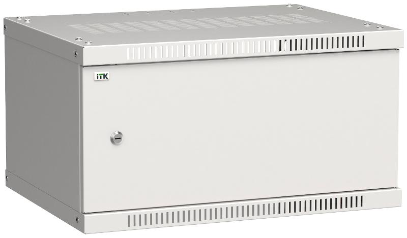 Шкаф LINEA WE 6U 600x450мм дверь металл серый | LWE3-06U64-MF | ITK — миниатюра 1