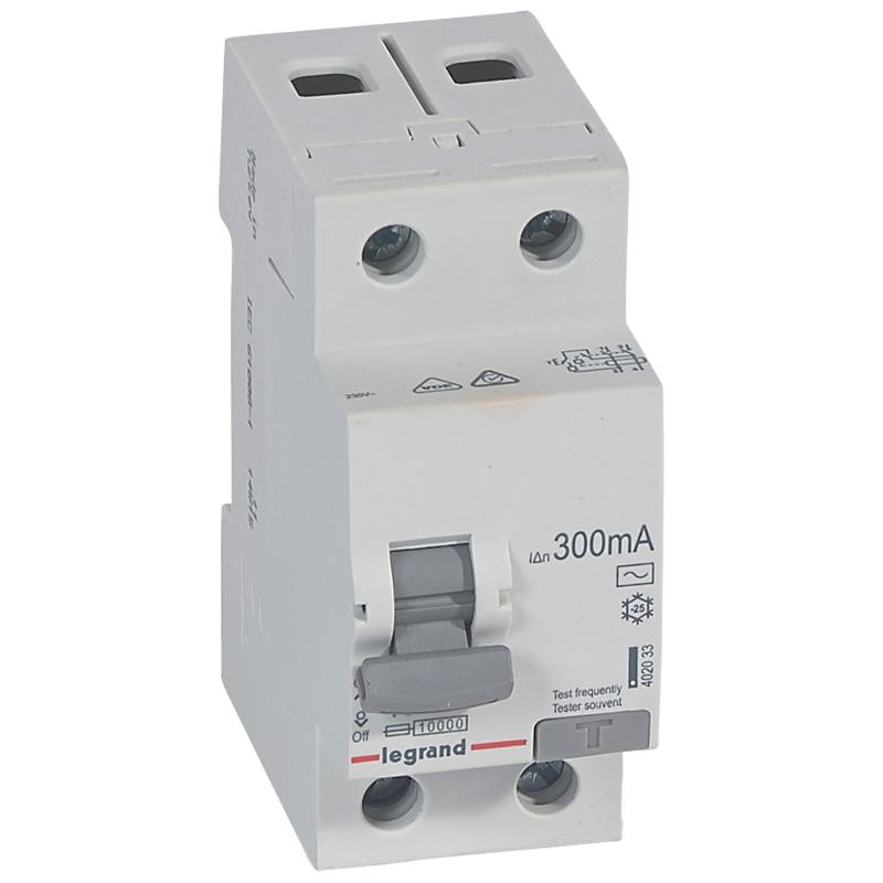 Выключатель дифференциальный (УЗО) RX3 2п 40А 300мА тип AC | 402033 | Legrand — Legrand