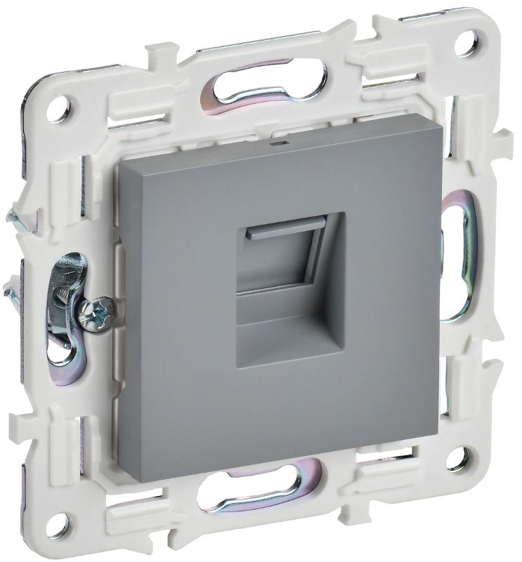 SKANDY Розетка компьютерная RJ45 кат.5E SK-K01Gr серый | SK-K10-1-K03 | IEK — IEK (ИЭК)
