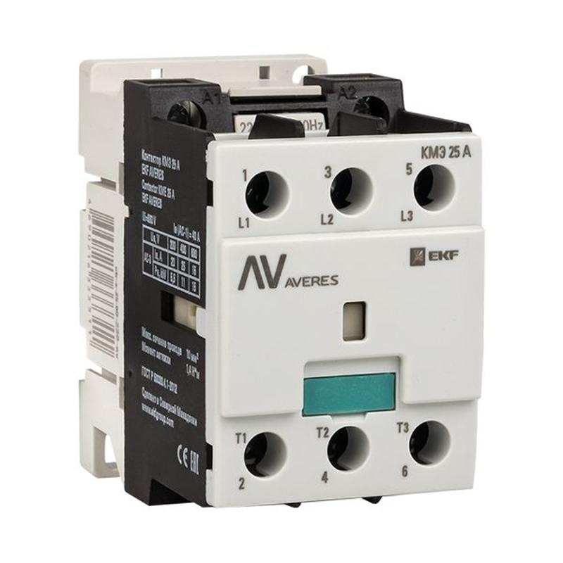 Контактор КМЭ 25А 400В АС EKF AVERES | ctr-s-25-00-400-av | EKF — EKF