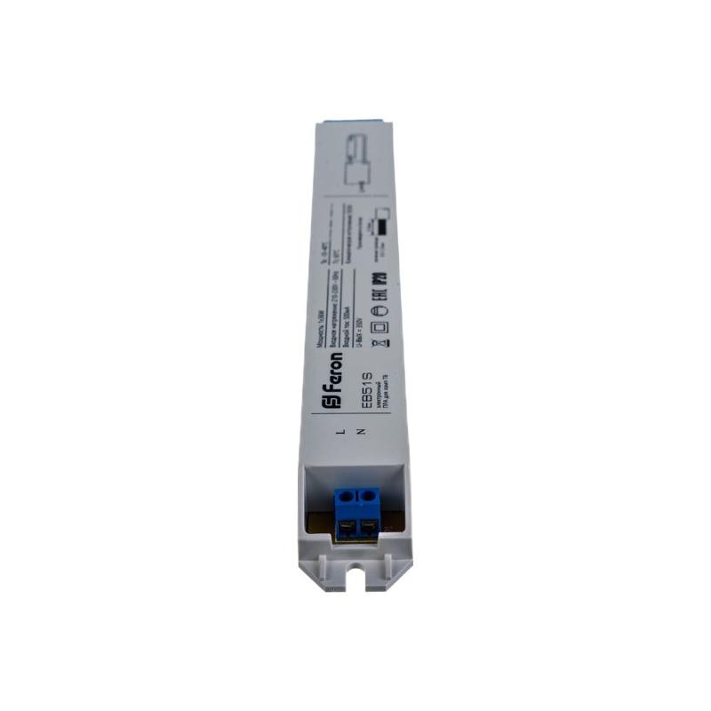 Аппарат пускорегулирующий электронный (балласт), 1*36W T8/G13 230V, EB51S | 21521 | Feron — миниатюра 8