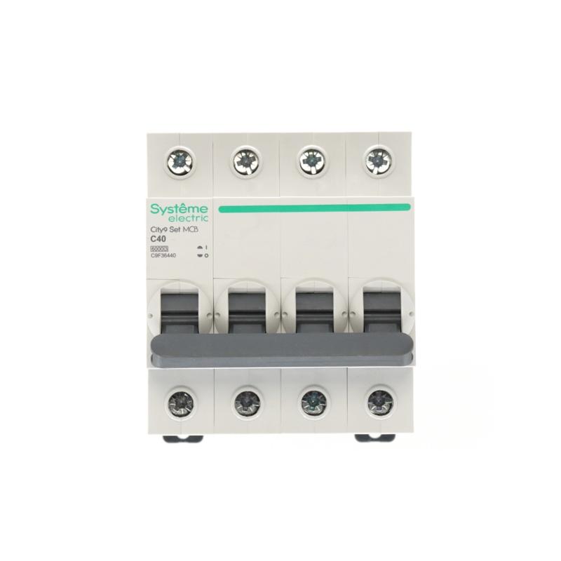 Выключатель автоматический четырёхполюсный 40A C 6kA City9 | C9F36440 |Systeme Electric — миниатюра 3