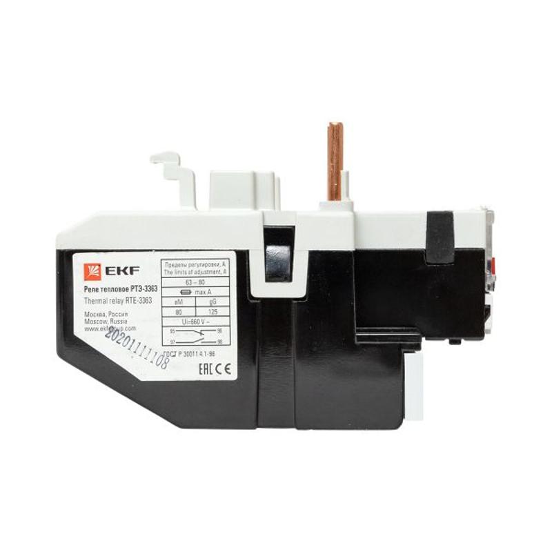 Реле тепловое РТЭ-3363 63-80А EKF PROxima | rel-3363-63-80 | EKF — миниатюра 3