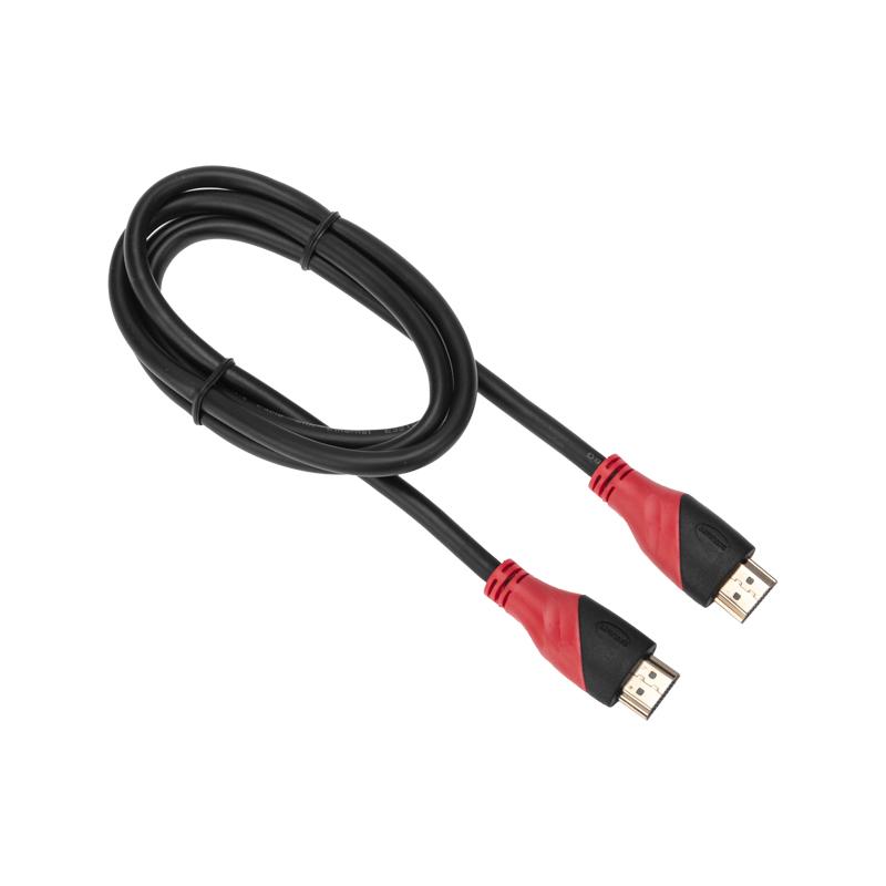 Шнур HDMI - HDMI с фильтрами, длина 1 метр (GOLD) (PVC пакет) | 17-6202 | REXANT — REXANT