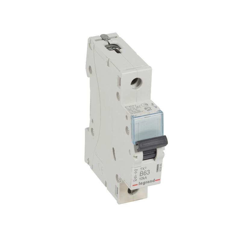 Выключатель автоматический  однополюсный TX3 6000 63А B 10кА | 403866 | Legrand — Legrand