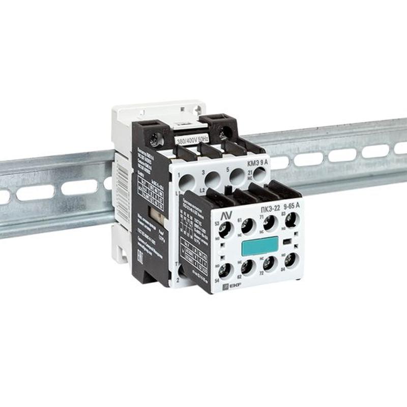 Комплект КМЭ 9А 1NC 400В АС с дополнительными контактами 2НО+2НЗ EKF AVERES | ctr-s-9-01-400-av-22 | EKF — миниатюра 2
