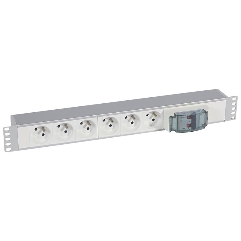 Блок 6 роз. 2К+З+MCB д/19 нем.стд. | 033238 | Legrand — Legrand