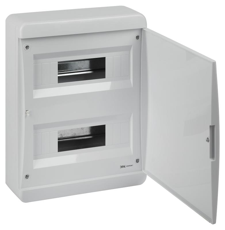 Корпус пластиковый навесной ЭРА COMFORT ЩРН-П-24 IP41 белый — миниатюра 2