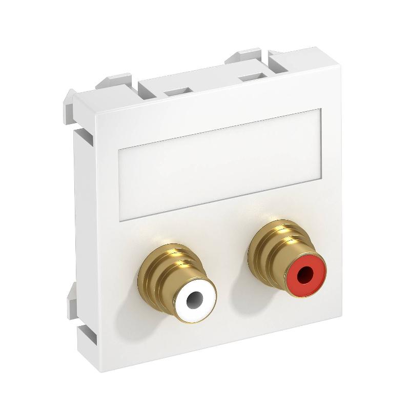 Мультимедийная рамка Audio-Cinch Modul45 (белый) (MTG-2R L RW1) | 6105042 | OBO Bettermann — OBO Bettermann