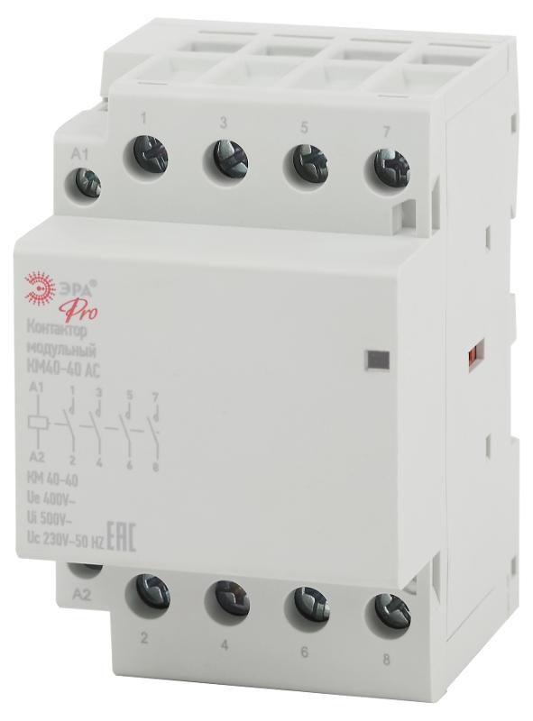 Контактор модульный NO-902-292 Pro-300 КМ40-40 AC (4/20/600) | Б0049165 | ЭРА — миниатюра 1