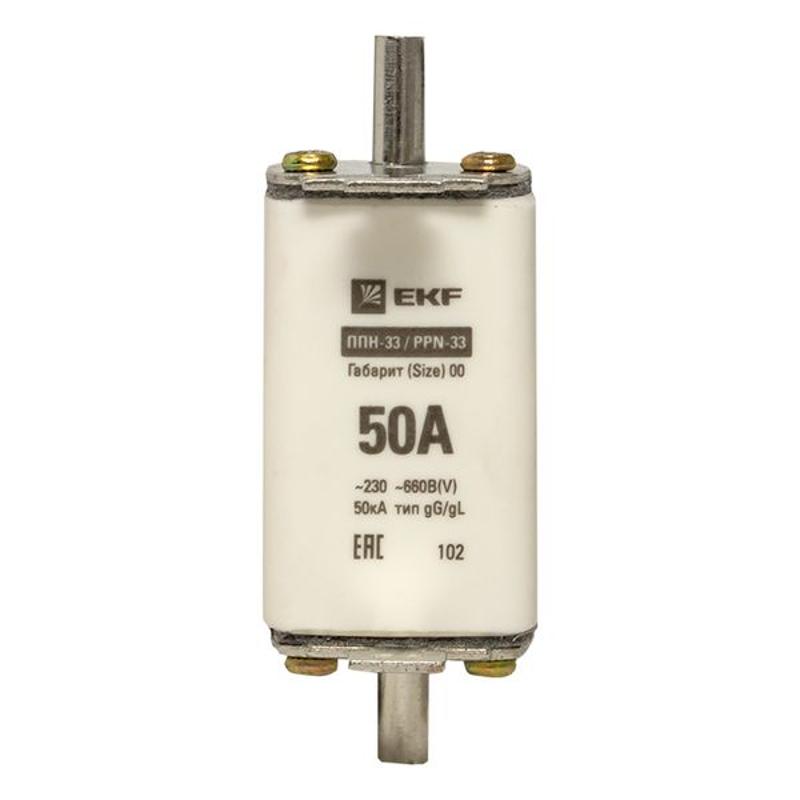 Плавкая вставка ППН-33 160/ 50А габарит 00 | fus-33/160/50 | EKF — миниатюра 10