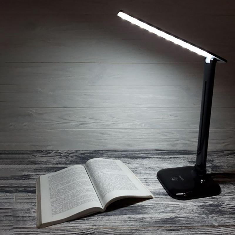 Светильник настольный складной, диммируемый, 10W,100-240V, 4000К, 360*150*150 мм, черный DE1725 | 29860 | FERON — миниатюра 2